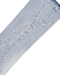 Godspeed OG Logo Flared Denim Stitched Blue