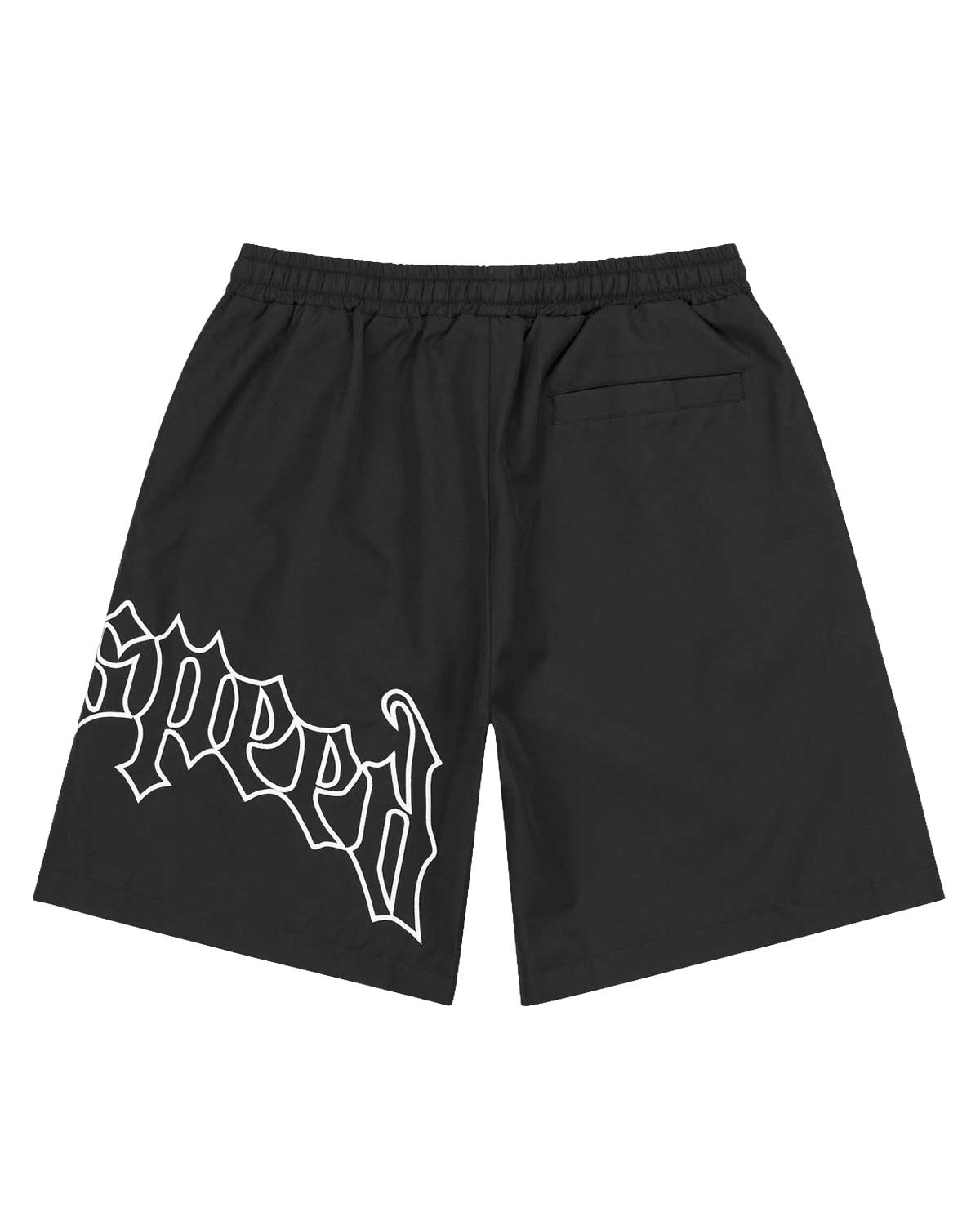 Godspeed OG Logo Nylon Shorts Black/White – Restock AR