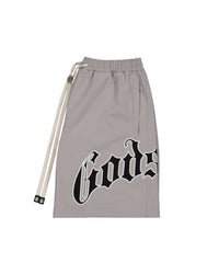Godspeed OG Logo Nylon Shorts Grey