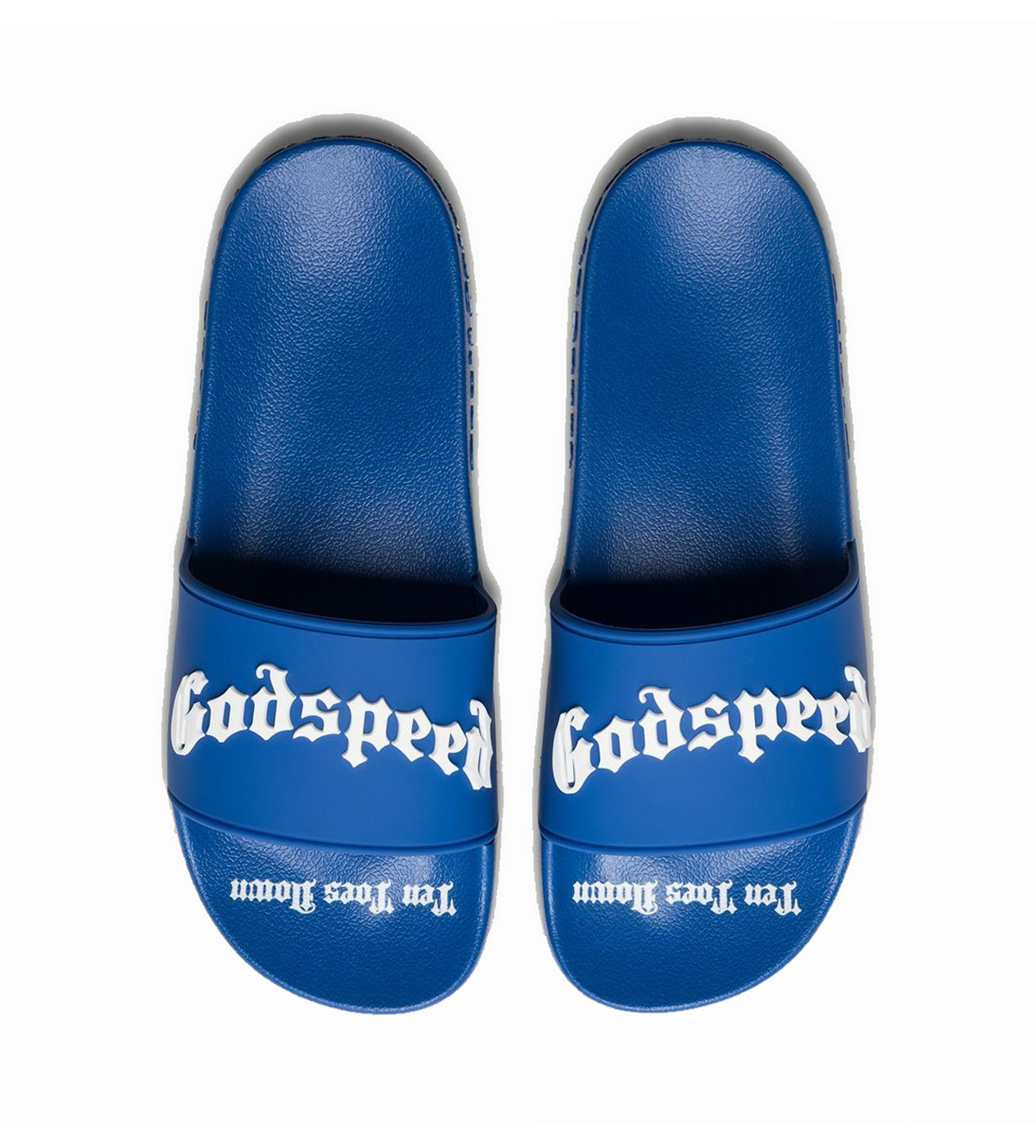 Godspeed OG Logo Slides Dodger Blue – Restock AR
