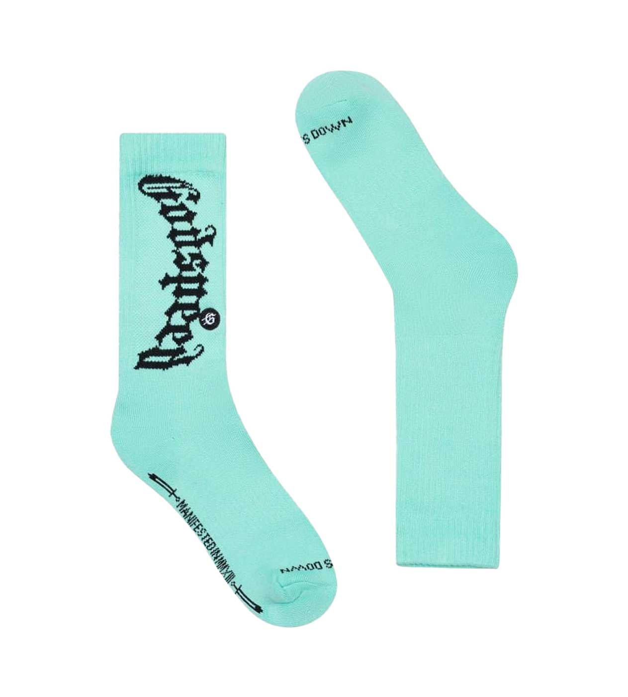 Godspeed OG Logo Sock Electric Teal