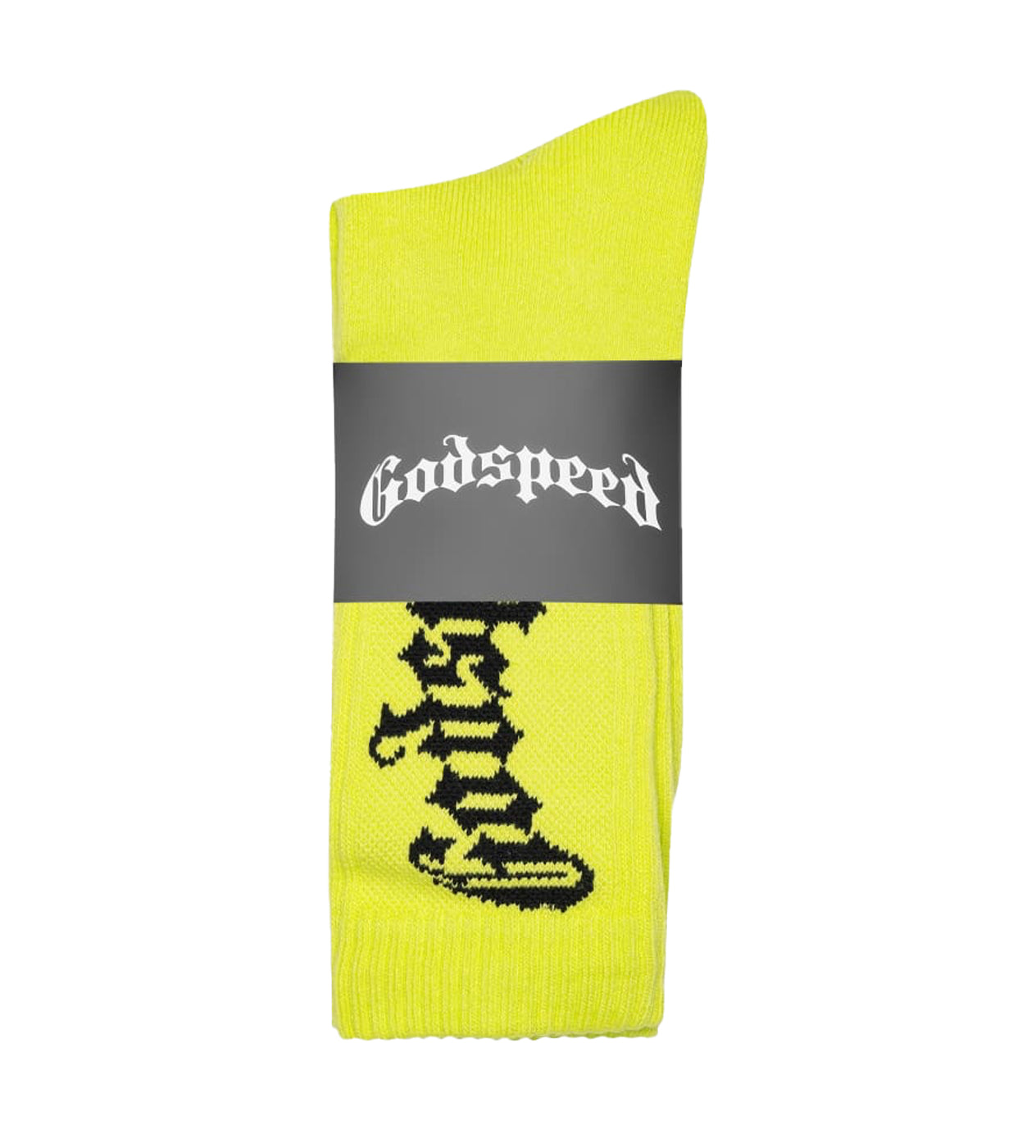 Godspeed OG Logo Sock Neon Yellow