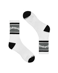 Godspeed OG Logo Striped Socks White/Grey