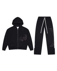 Godspeed OG Logo Sweatsuit V2 Black/Satin Black