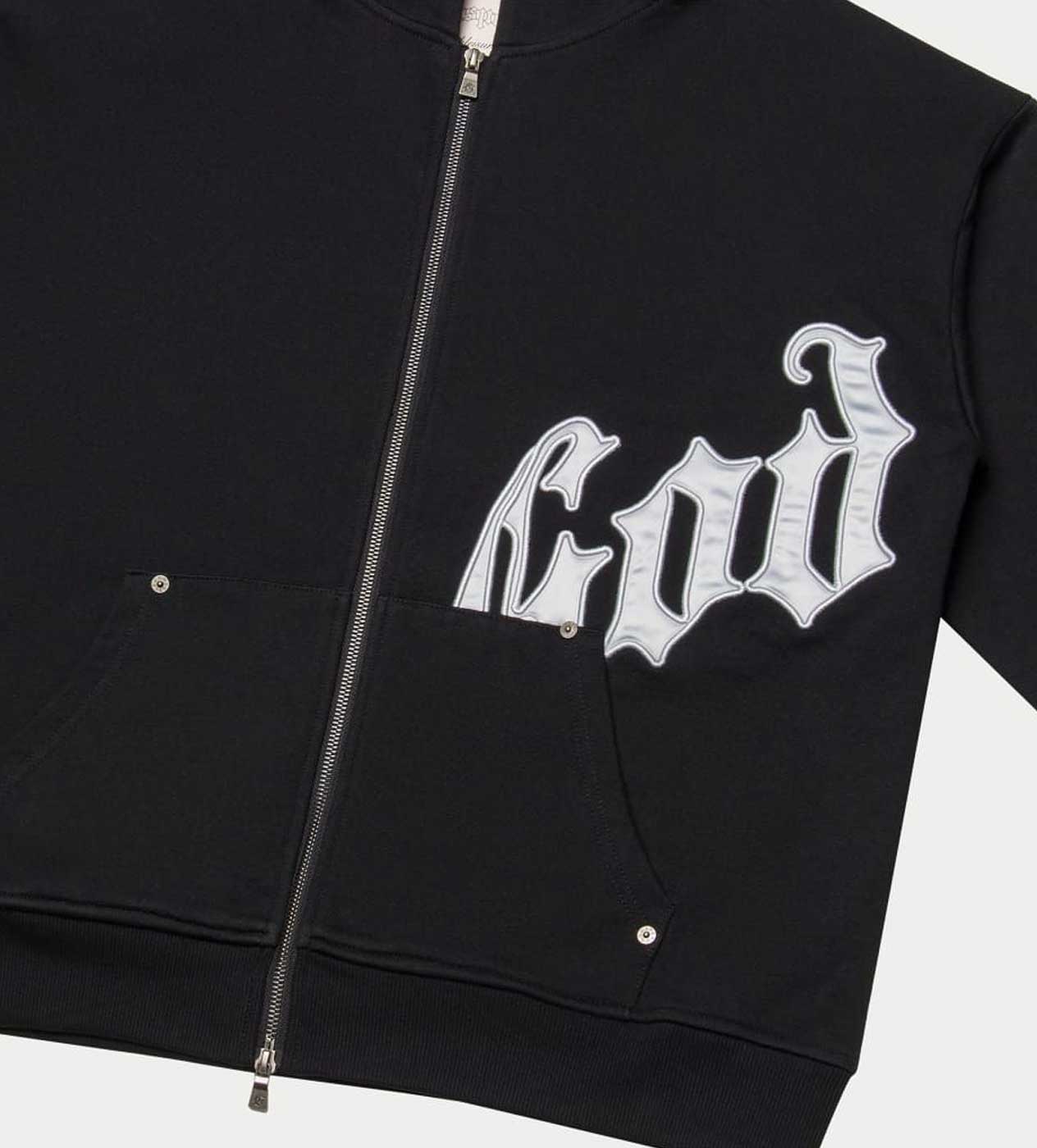 Godspeed OG Logo Sweatsuit V2 Black/Silver Satin