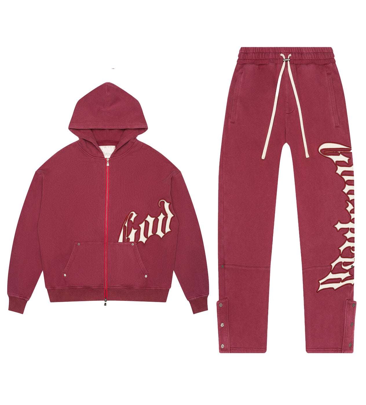 Godspeed OG Logo Sweatsuit V2 Burgundy – Restock AR