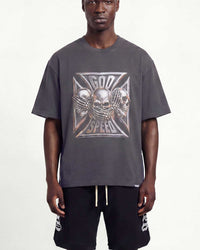 Godspeed Omerta Tee Ash Grey