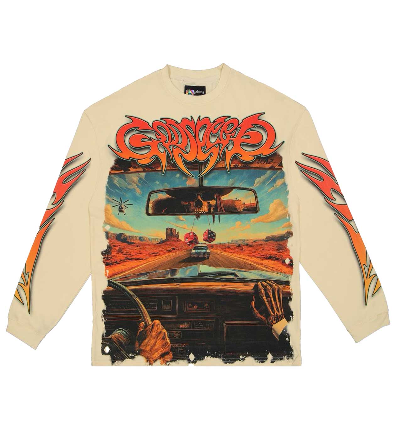 Godspeed Gone Fishing Layered L/S Tee Washed Black – Restock AR