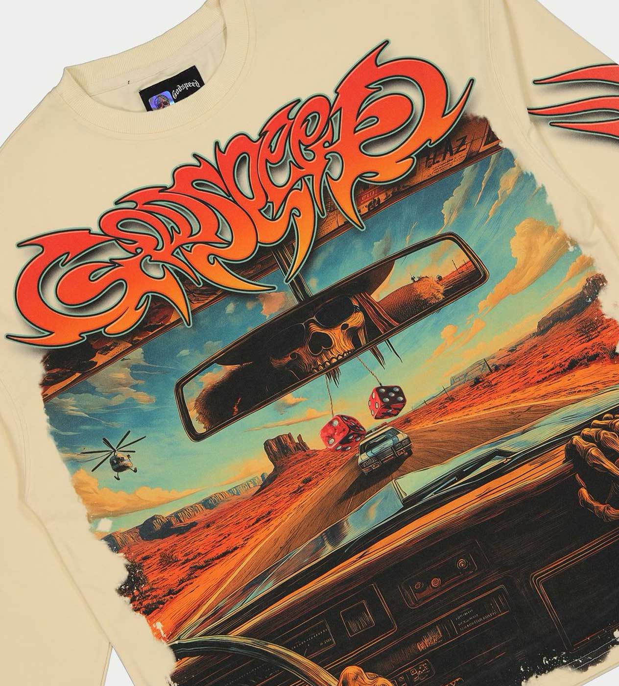 Godspeed On The Run L/S Tee Bone