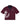 Godspeed Oversized Victor Crest Polo burgundy and navy, piqué polo with a navy collar and white skull-and-laurel crest, front view