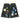 Godspeed Patchwork Brand Boom Denim Shorts Black
