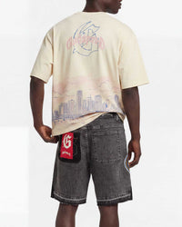 Godspeed Patchwork Denim Shorts V2 Grey