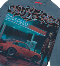 Godspeed Pitstop L/S Tee True Blue