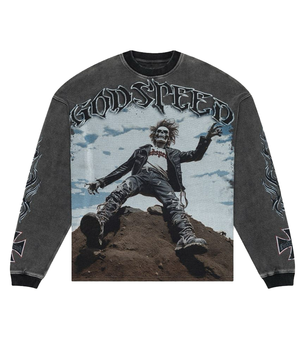 Godspeed Rocker Thermal L/S Washed Grey