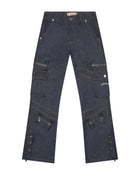 Godspeed Rockstar Flare Cargo Denim Raw Blue