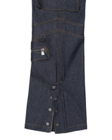 Godspeed Rockstar Flare Cargo Denim Raw Blue