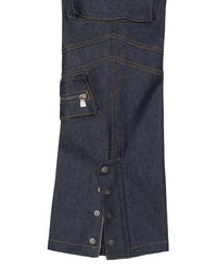 Godspeed Rockstar Flare Cargo Denim Raw Blue