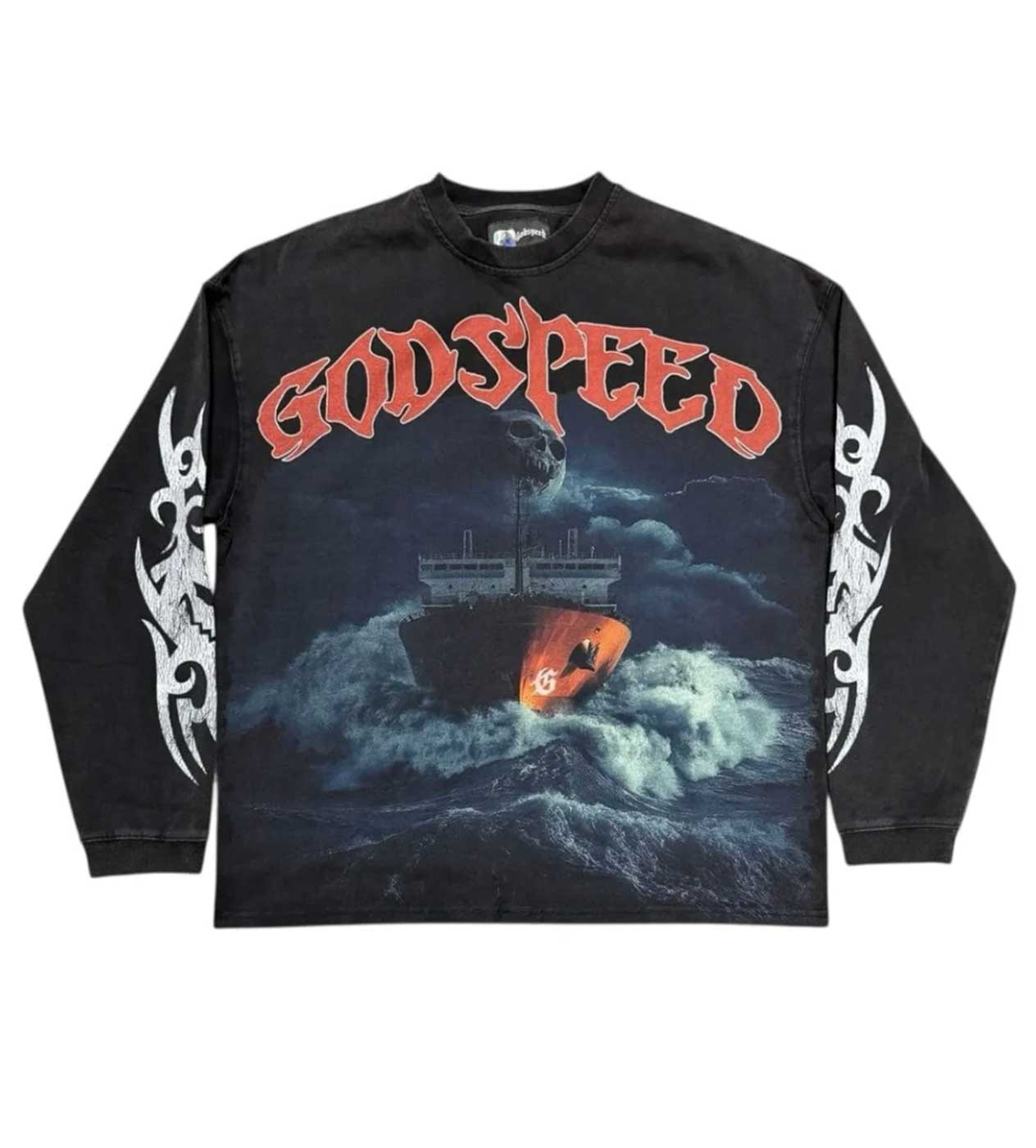 Godspeed Sea Sick L/S Tee Black