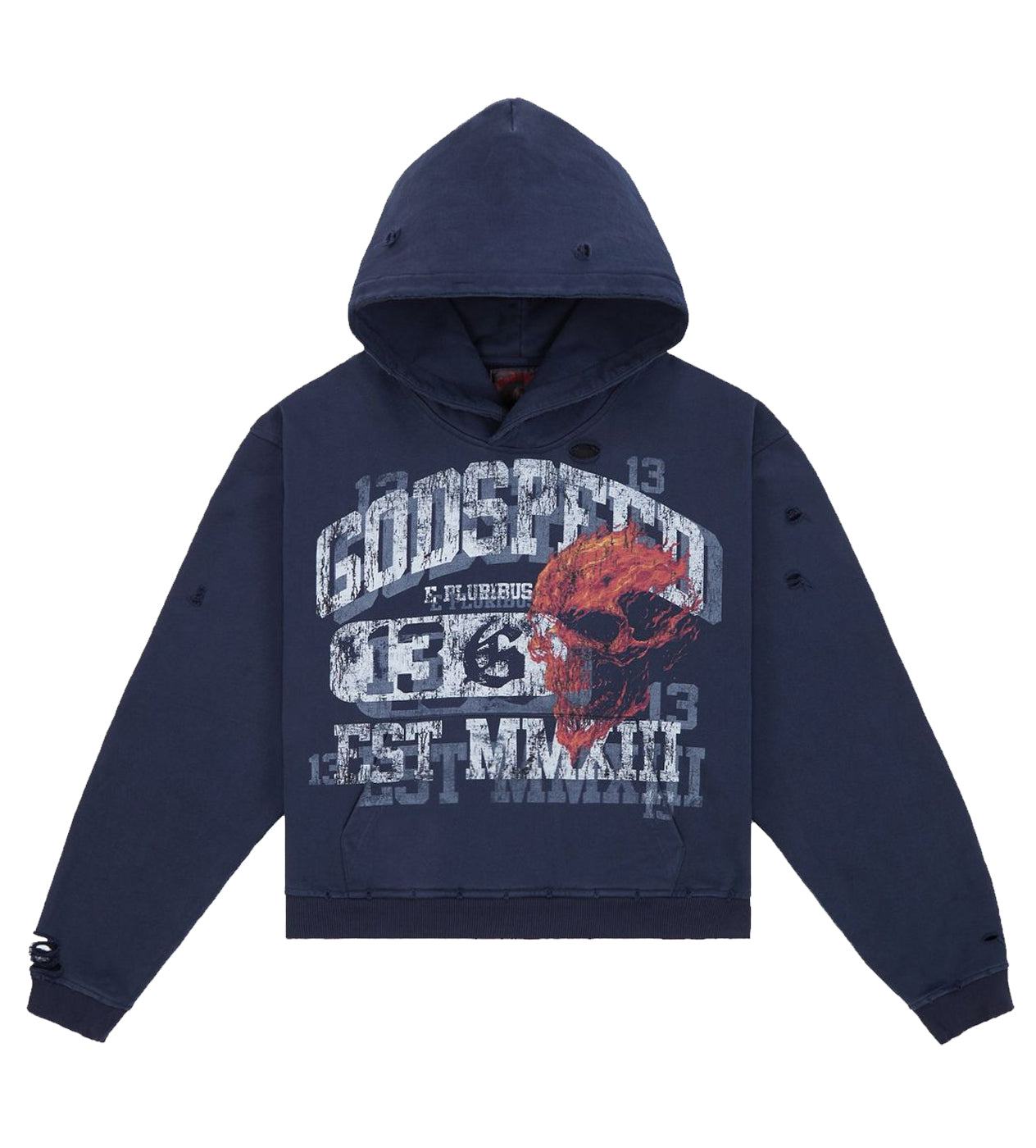 Godspeed Seeing Double Hoodie Navy