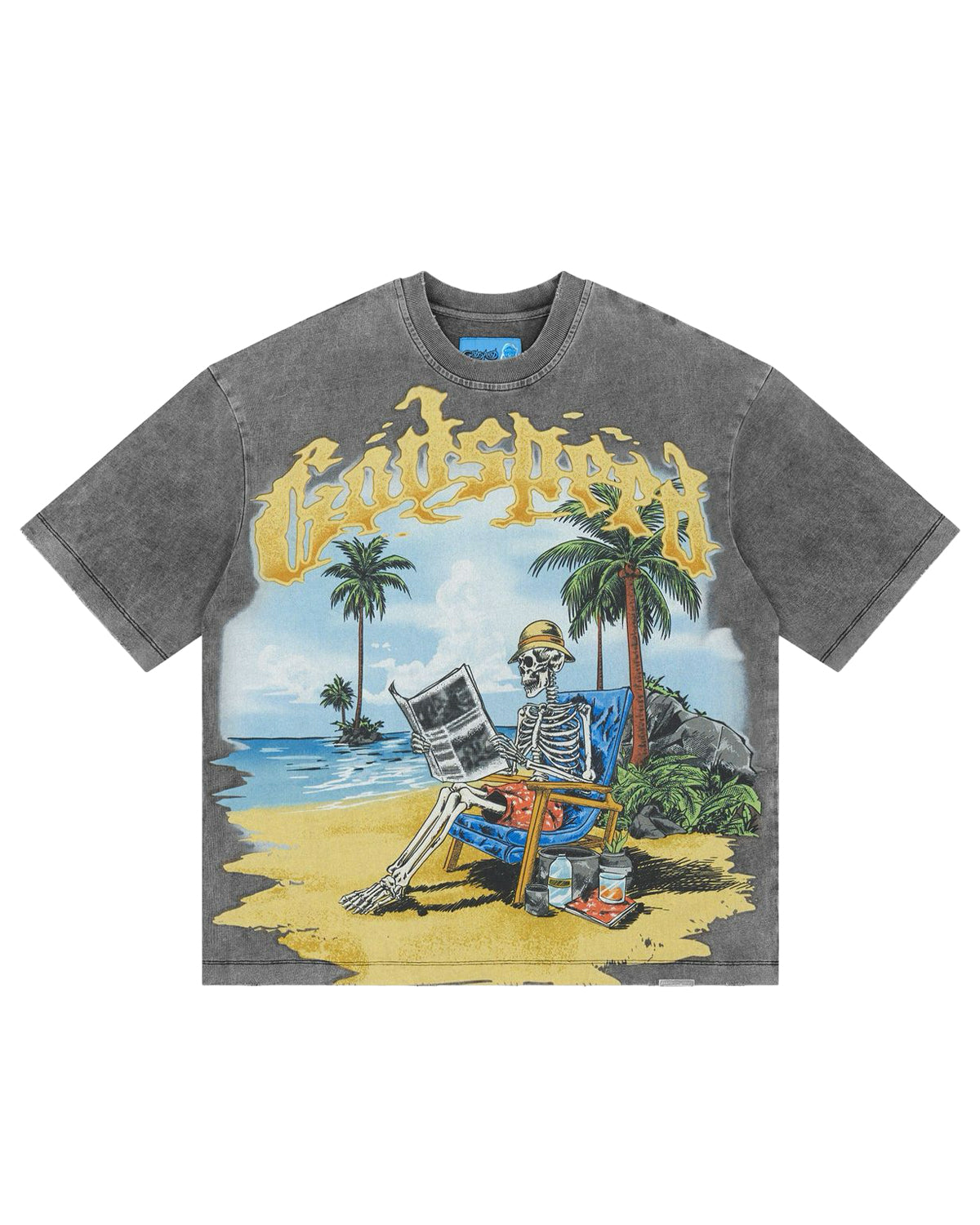 Godspeed Skeleton Beach II NG Tee Grey Wash