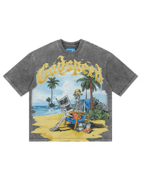 Godspeed Skeleton Beach II NG Tee Grey Wash
