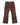 Godspeed Skidrow Flared Cargo Denim Pants clay brown, whiskered flared cargo denim with stacked leg pockets, front view