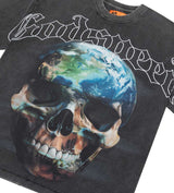 Godspeed Sklobe Tee Black Wash front view angle