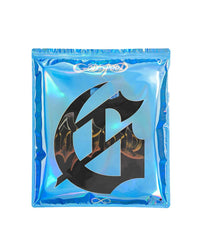 Godspeed Slugger NG Tee black, holographic blue Godspeed packaging bag with the Gothic G logo