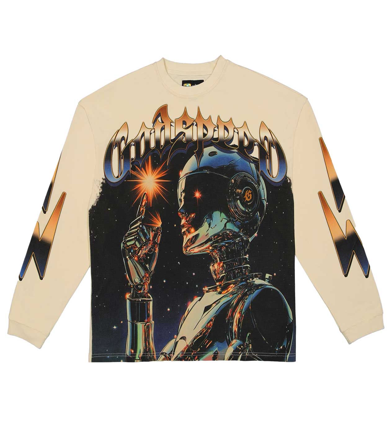 Godspeed Sputnik L/S Tee Bone