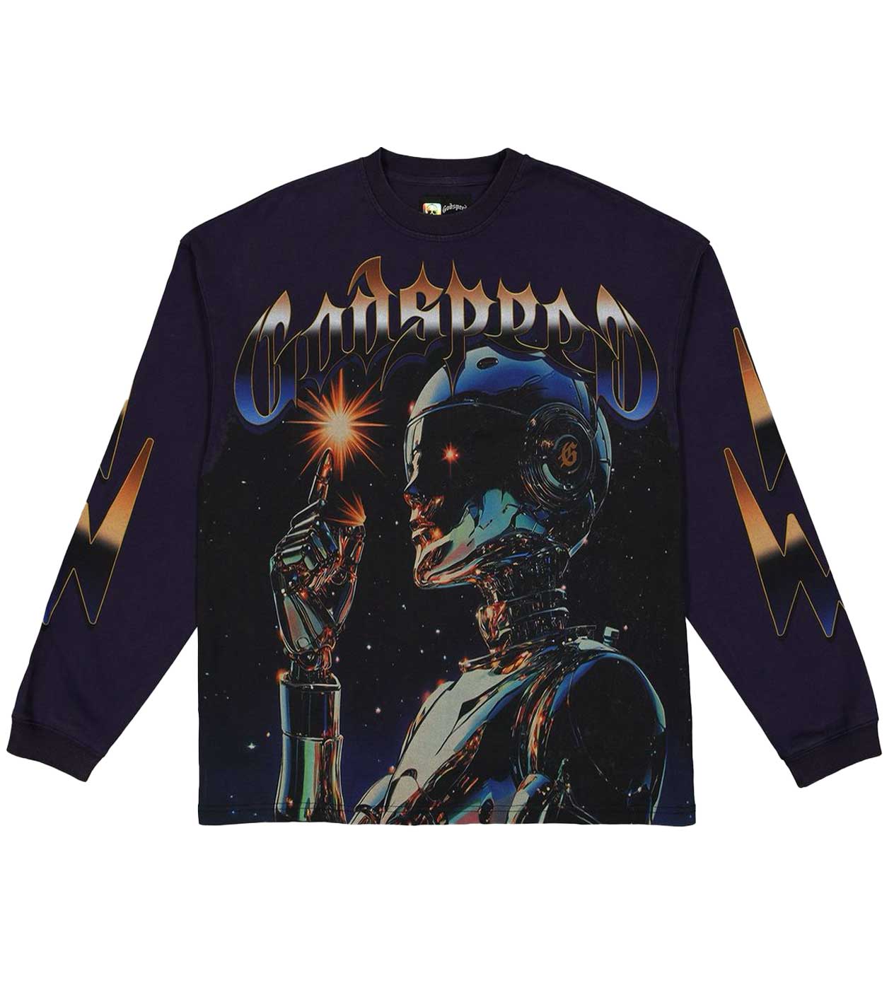 Godspeed Sputnik L/S Tee Navy