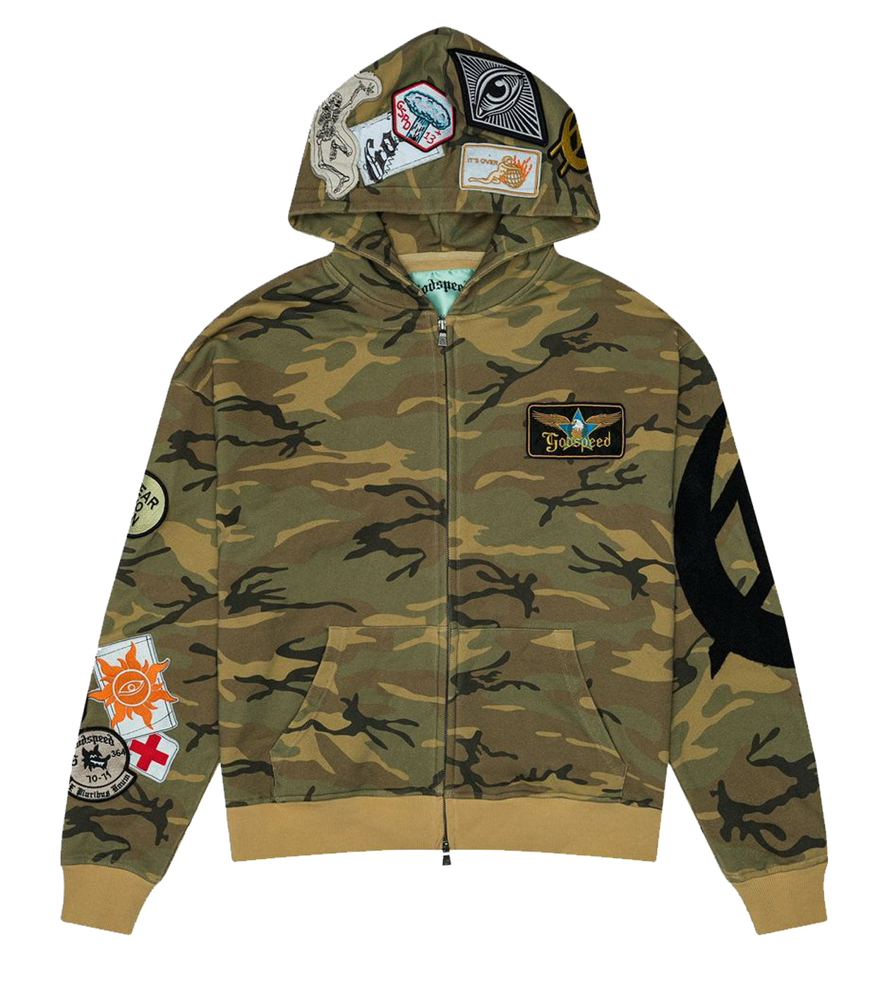 Godspeed Squadron Hoodie Camo Green