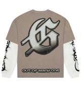 Godspeed Sunken Liberty 2 Layered Tee Stone Grey