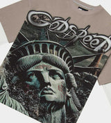 Godspeed Sunken Liberty 2 Layered Tee Stone Grey