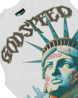 Godspeed Sunken Liberty Sleeveless Tee White