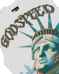 Godspeed Sunken Liberty Sleeveless Tee White