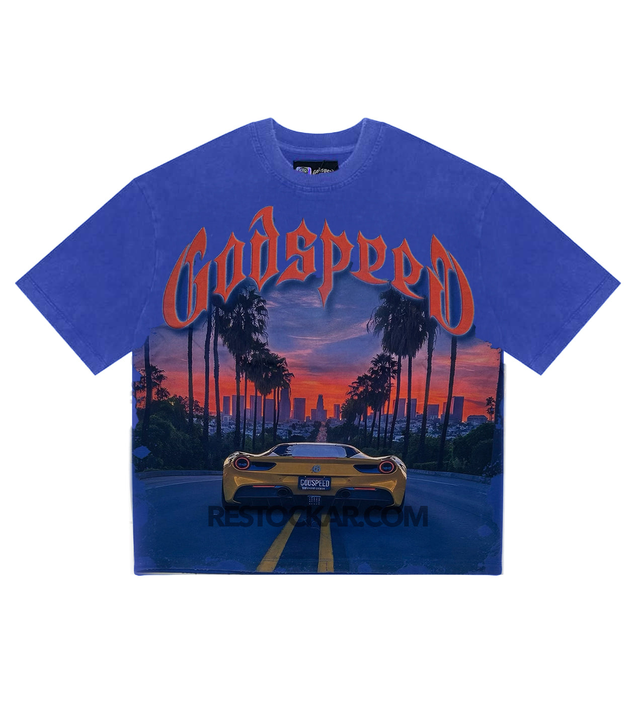 Godspeed Sunset Blvd Tee Blue