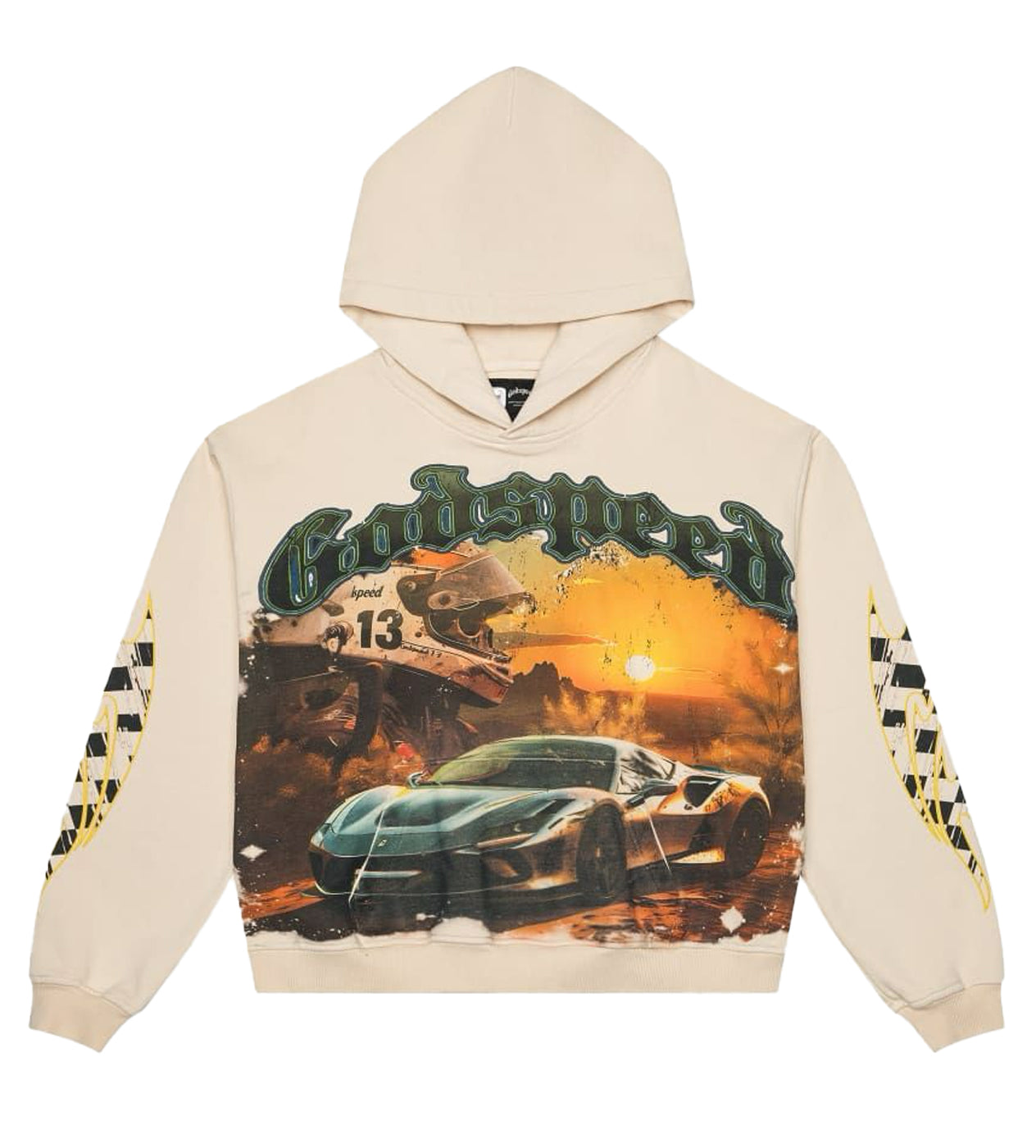 Godspeed Sunset Drift Hoodie Washed Bone