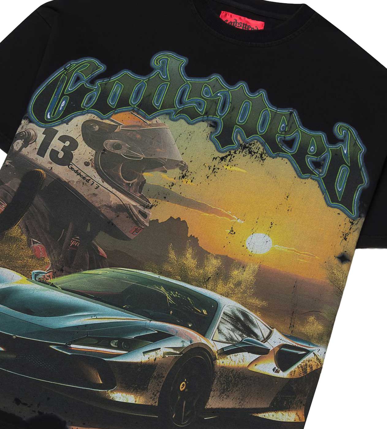 Godspeed Sunset Drift L/S Thermal Washed Black – Restock AR