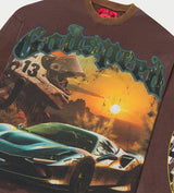 Godspeed Sunset Drift L/S Tee Brown