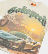 Godspeed Sunset Drift Tee Bone front angle