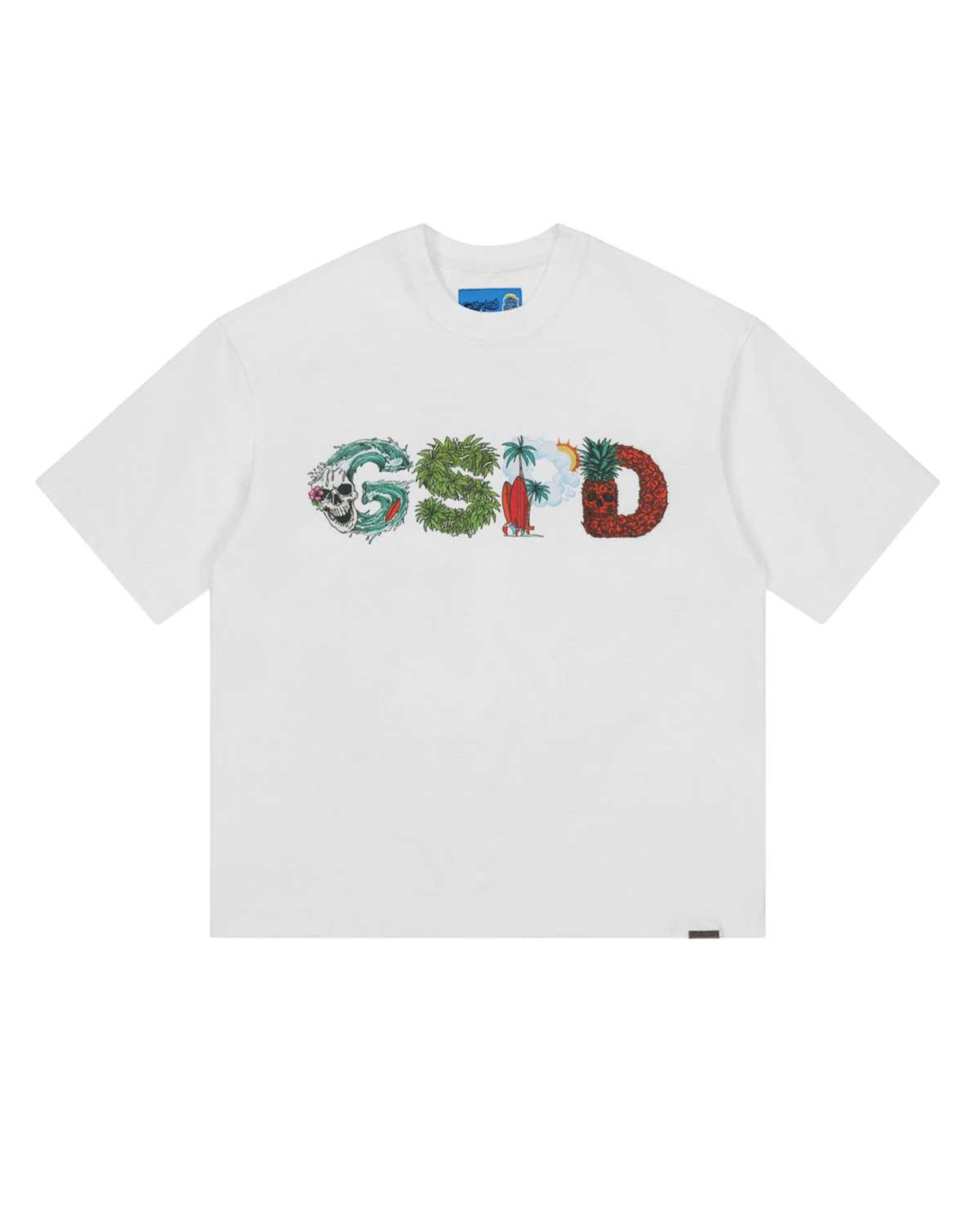 Godspeed Surfs Up Tee White