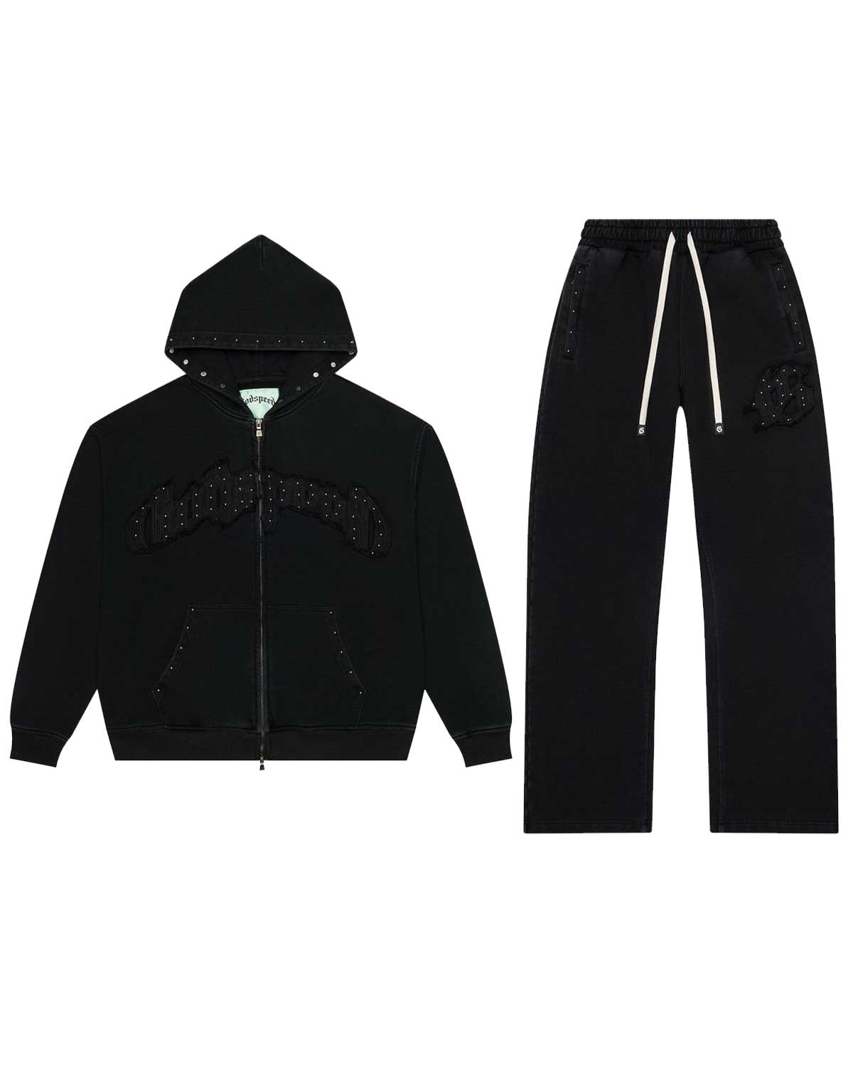 Godspeed Symmetric Studded Sweatsuit Black