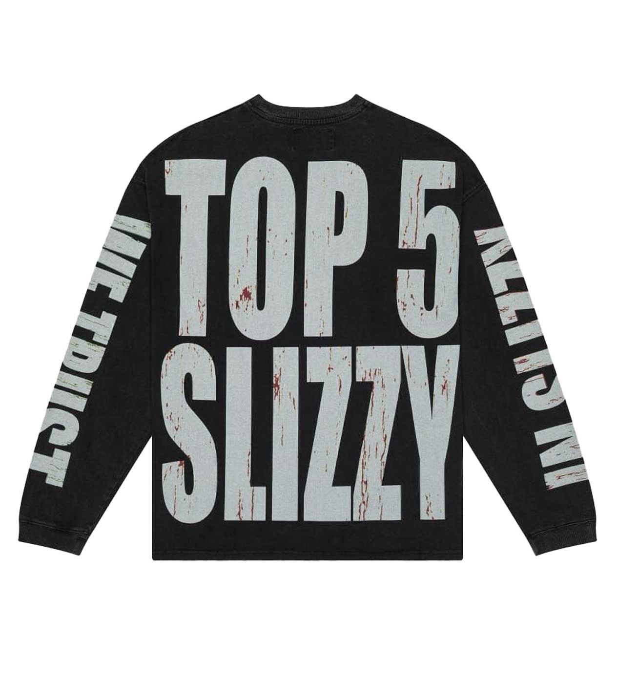 Godspeed Top 5 Slizzy L/S Tee Black Wash