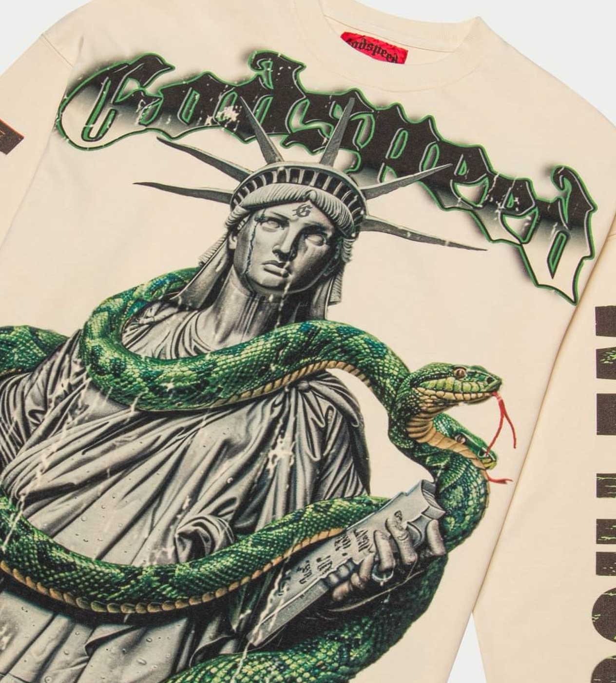 Godspeed Top 5 Slizzy L/S Tee Bone