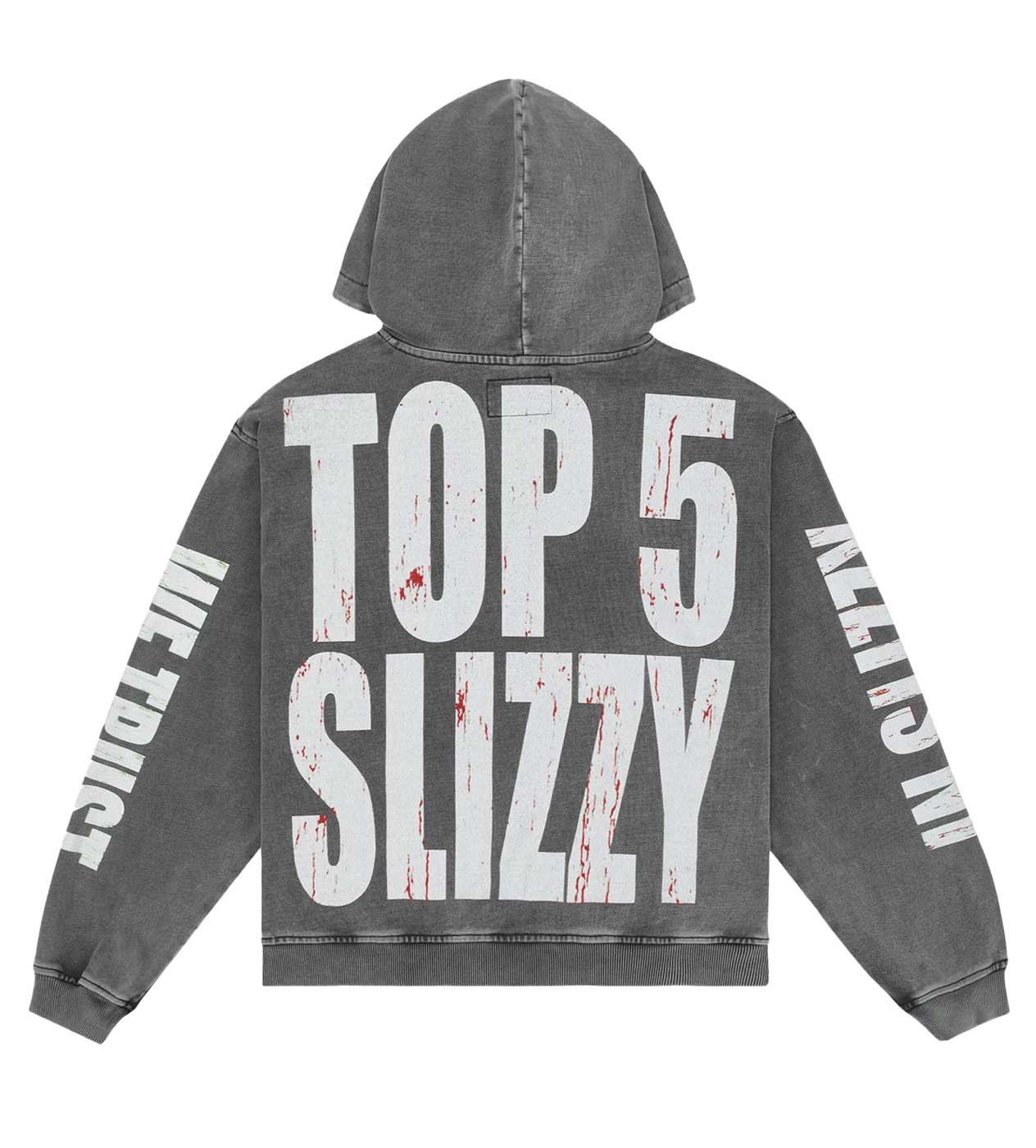 Godspeed Top 5 Slizzy VVS Hoodie Grey Wash