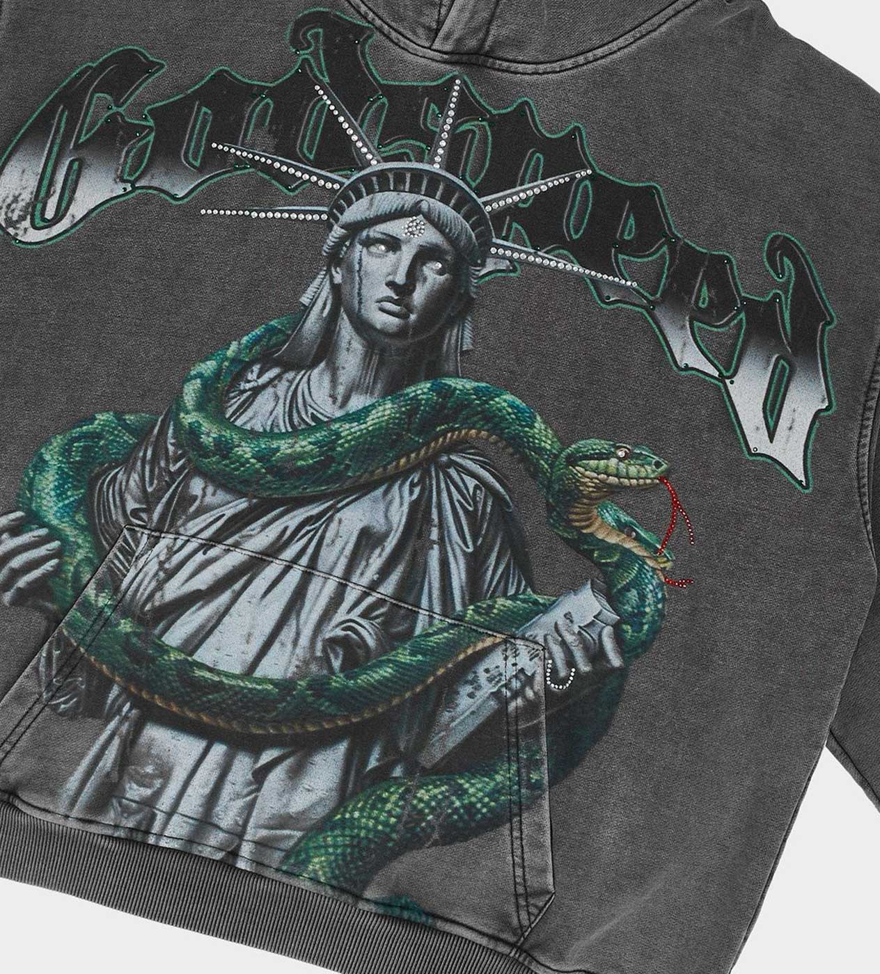 Godspeed Top 5 Slizzy VVS Hoodie Grey Wash