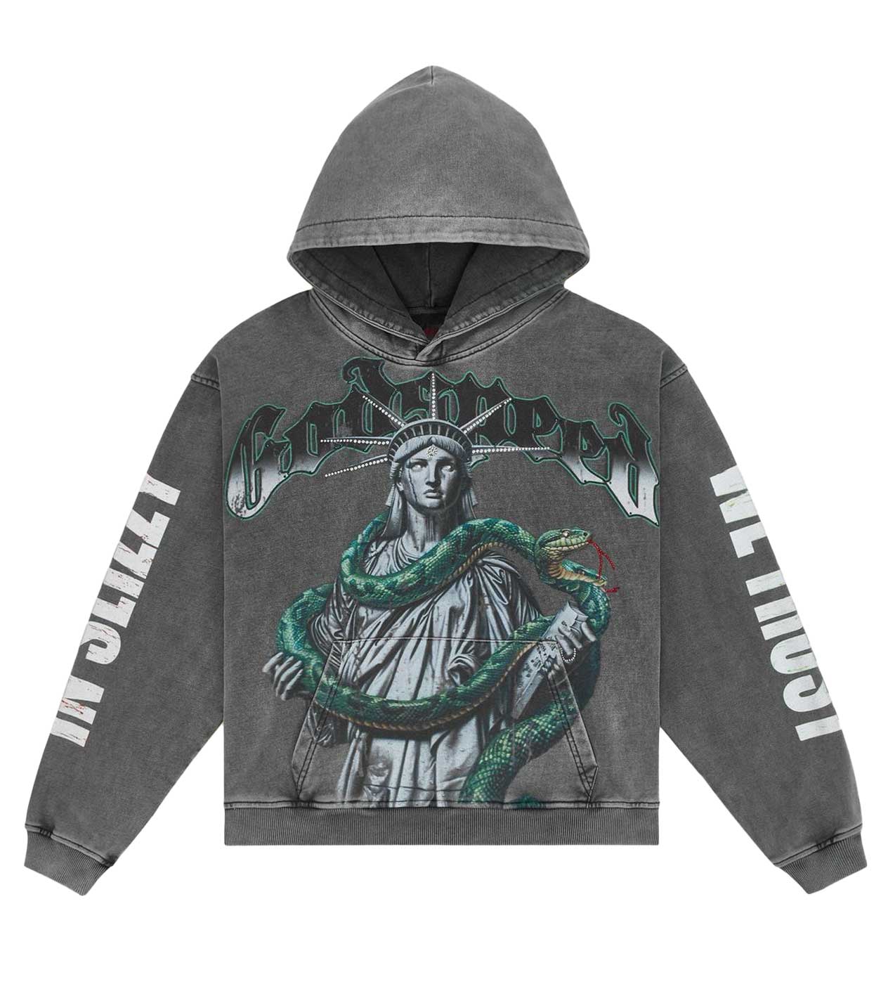 Godspeed Top 5 Slizzy VVS Hoodie Grey Wash