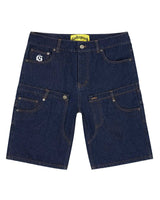 Godspeed Twin Panel Denim Shorts Raw Blue