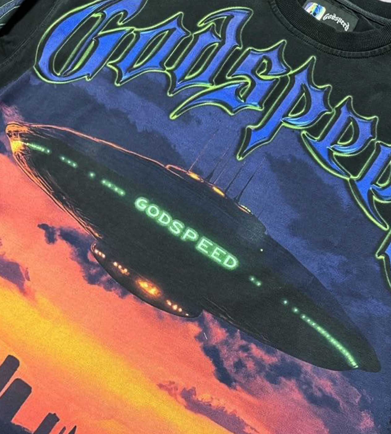 Godspeed U.A.P L/S Tee Black Wash