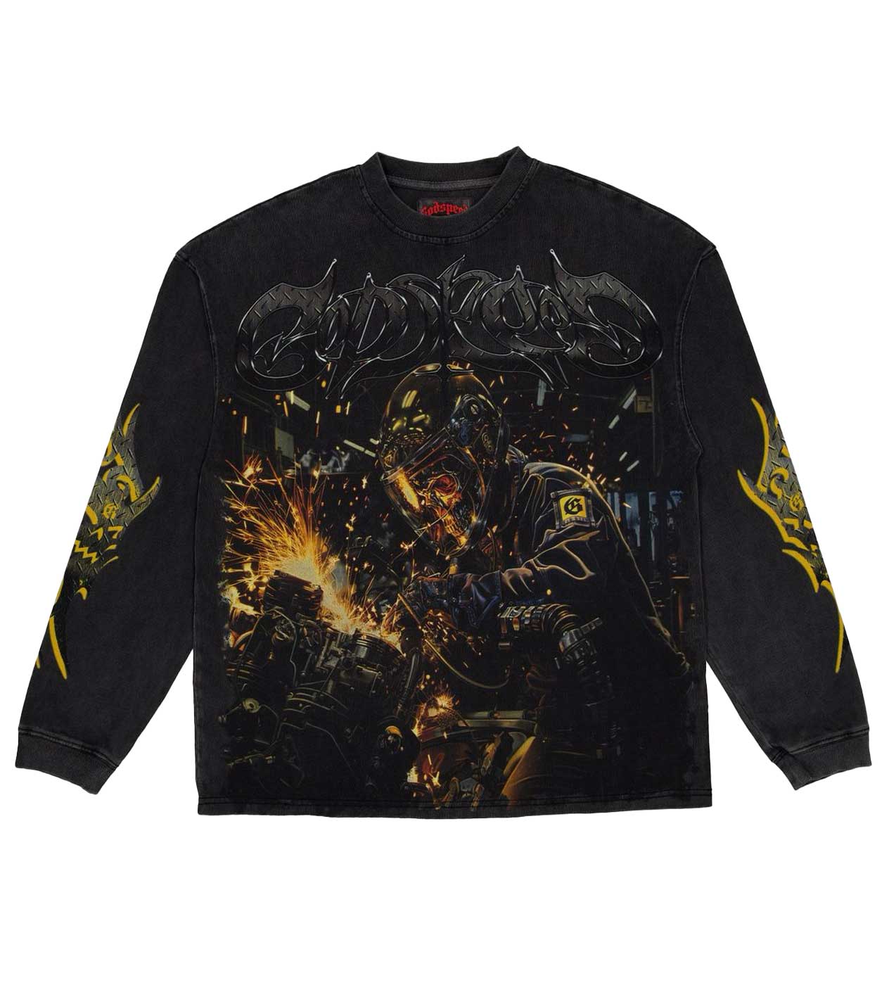 Godspeed Under Construction L/S Tee Black